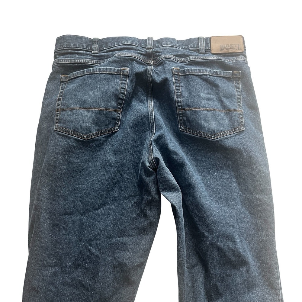 Duluth Trading Men's Size 40x30 Flex Weekender Jeans Medium Wash 99% Cotton - Picture 7 of 10